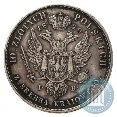 Picture 10 złotych 1820 year IB 