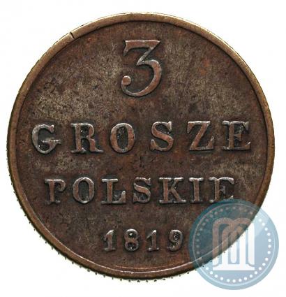Picture 3 grosze 1819 year IB 
