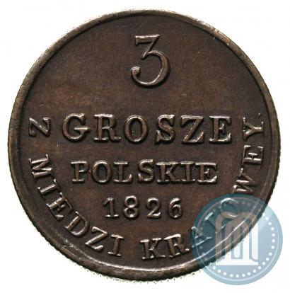 Picture 3 grosze 1826 year IB 