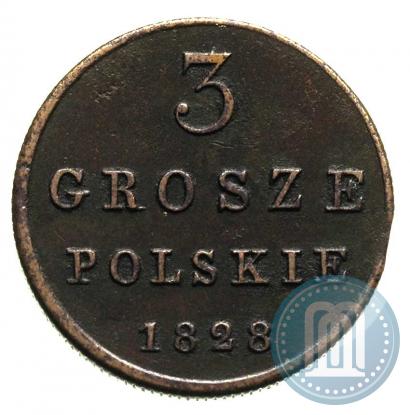 Picture 3 grosze 1828 year FH 