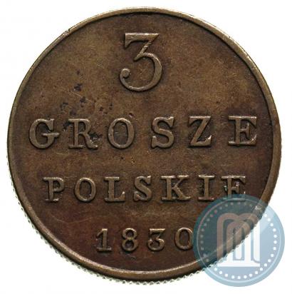 Фото 3 гроша 1830 года FH 