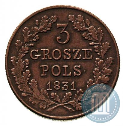 Picture 3 grosze 1831 year KG "Polish uprising"
