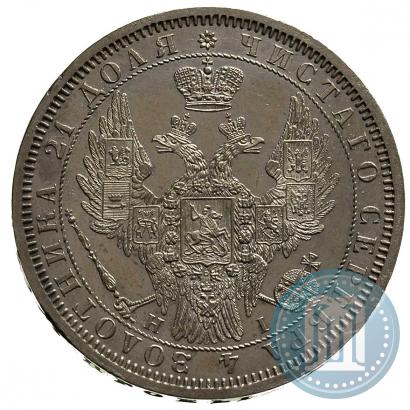 Picture 1 rouble 1855 year СПБ-HI 