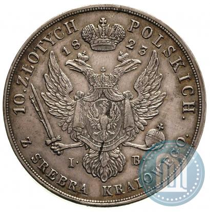 Picture 10 złotych 1823 year IB 