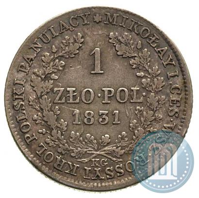 Picture 1 złoty 1831 year KG 
