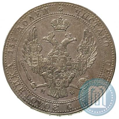 Фото 3/4 рубля - 5 злотых 1838 года MW 