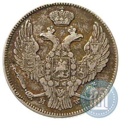Фото 30 копеек - 2 злотых 1839 года MW 