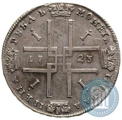 Фото 1 рубль 1723 года  "Портрет в античных доспехах"