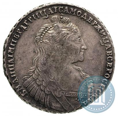 Picture Poltina 1737 year  "Type of 1735"