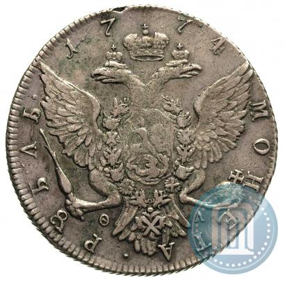 Фото 1 рубль 1774 года СПБ-ФЛ 