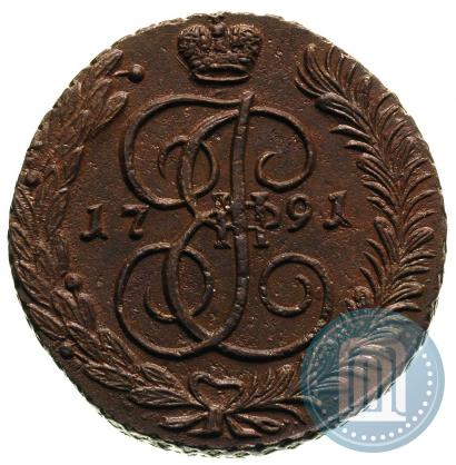 Фото 5 копеек 1791 года АМ 