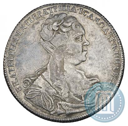 Picture 1 rouble 1726 year СПБ "Petersburg type, portrait turned to the right"