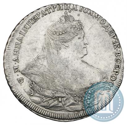 Фото 1 рубль 1737 года  "Работы Гедлингера"
