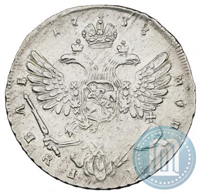 Picture 1 rouble 1738 year  "Moscow type"
