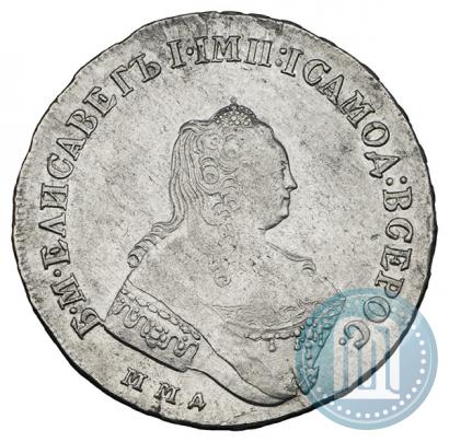 Фото 1 рубль 1758 года ММД-ЕI 