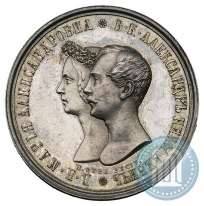 Фото 1 рубль 1841 года СПБ-НГ "В память бракосочетания наследника престола"