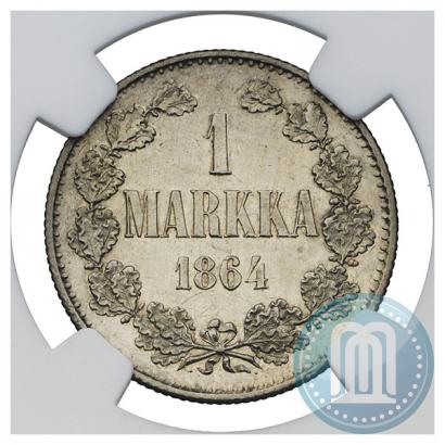 Picture 1 markka 1864 year S 