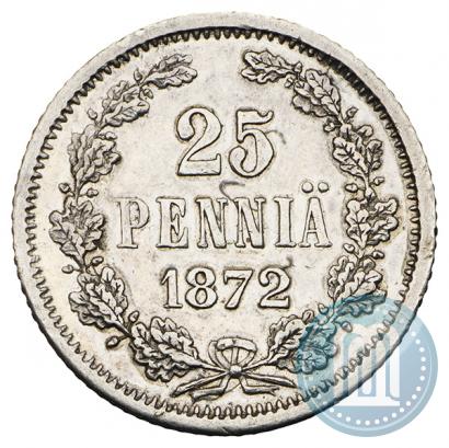 Фото 25 пенни 1872 года S 