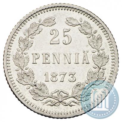 Фото 25 пенни 1873 года S 