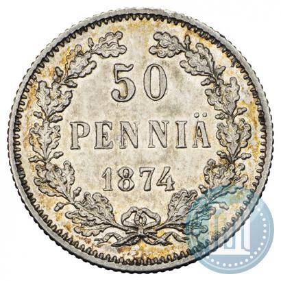 Picture 50 pennia 1874 year S 