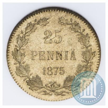 Picture 25 pennia 1875 year S 