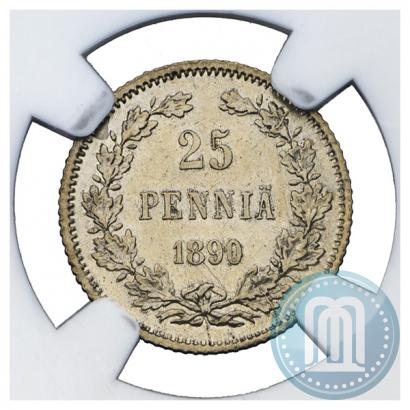 Picture 25 pennia 1890 year L 