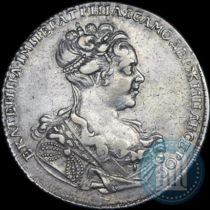 Фото 1 рубль 1727 года СПБ "Высокая прическа"