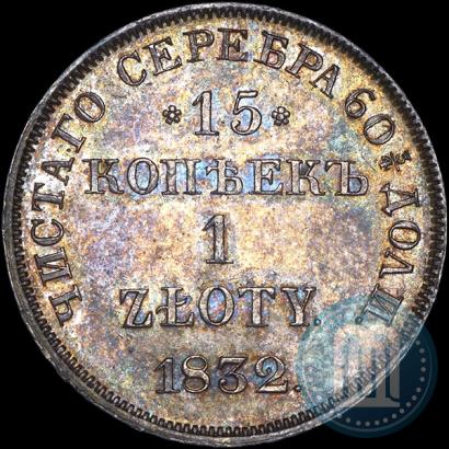 Picture 15 kopecks - 1 złoty 1832 year НГ 