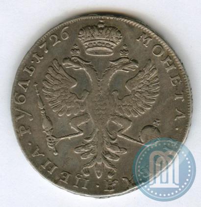 Picture 1 rouble 1726 year  "Moscow type, portrait turned to the left"