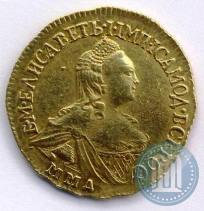 Фото 2 рубля 1758 года ММД 
