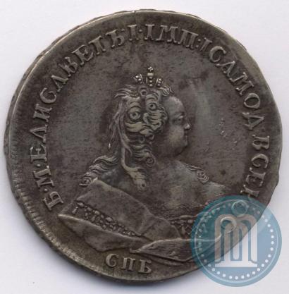 Фото 1 рубль 1742 года СПБ 
