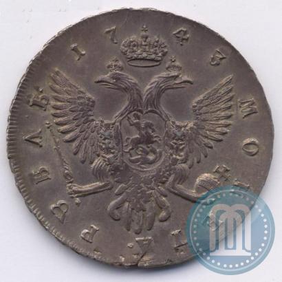 Picture 1 rouble 1743 year СПБ 