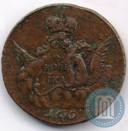 Picture 1 kopeck 1755 year СПБ 