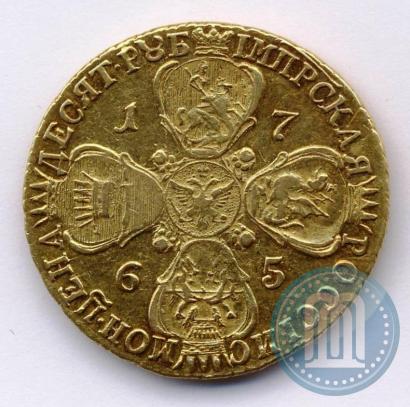 Picture 10 roubles 1765 year СПБ 