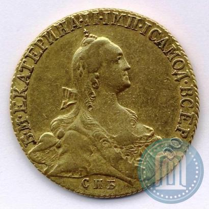 Фото 10 рублей 1768 года СПБ 