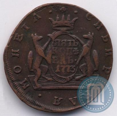 Фото 5 копеек 1773 года КМ 