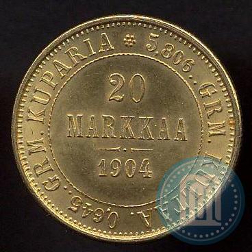 Picture 20 markkaa 1904 year L 