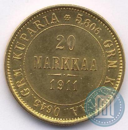 Picture 20 markkaa 1911 year L 