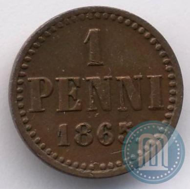 Picture 1 penni 1865 year  