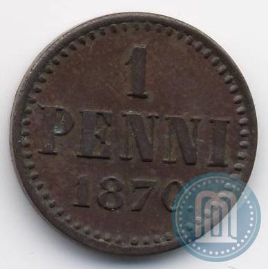 Picture 1 penni 1870 year  