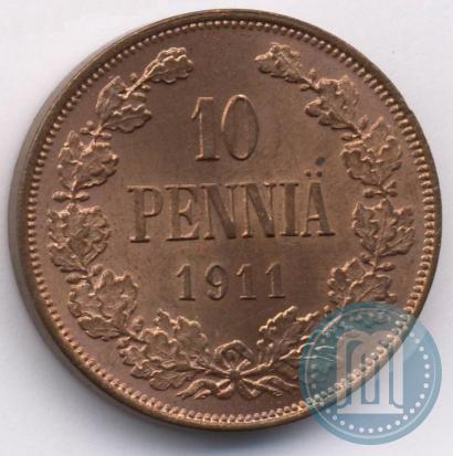 Фото 10 пенни 1911 года  