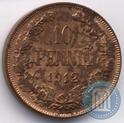 Picture 10 pennia 1912 year  