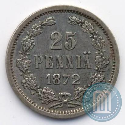 Picture 25 pennia 1872 year S 