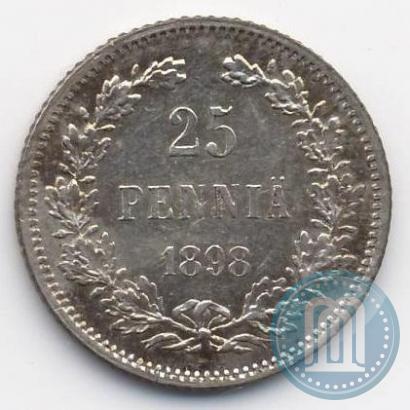 Picture 25 pennia 1898 year L 