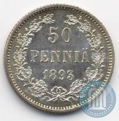 Фото 50 пенни 1893 года L 