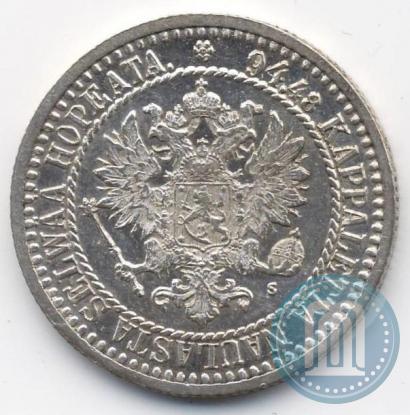 Picture 1 markka 1866 year S 