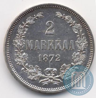 Picture 2 markkaa 1872 year S 