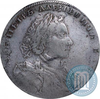 Фото 1 рубль 1710 года Н "Портрет работы Г. Гаупта"