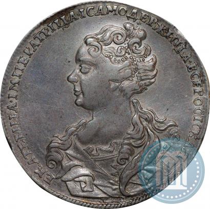 Picture 1 rouble 1726 year  "Moscow type, portrait turned to the left"
