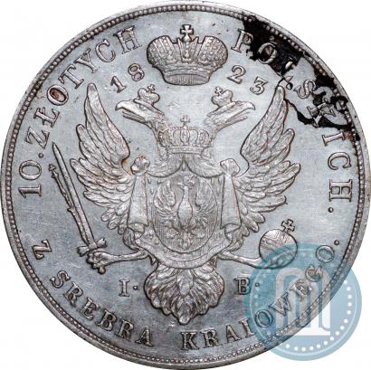 Picture 10 złotych 1823 year IB 